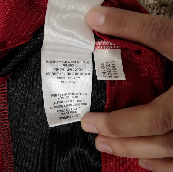 Vintage Adidas Trefoil Short Sleeve Red/ Black Str - Picture 6 of 6